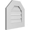 Ekena Millwork Octagonal Top Surface Mount PVC Gable Vent: Functional, w/ 3-1/2"W x 1"P Standard Frame, 18"W x 18"H GVPOT18X1801SF - alternate 4